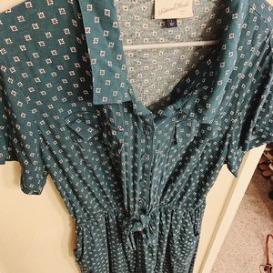 universal thread green jumpsuit